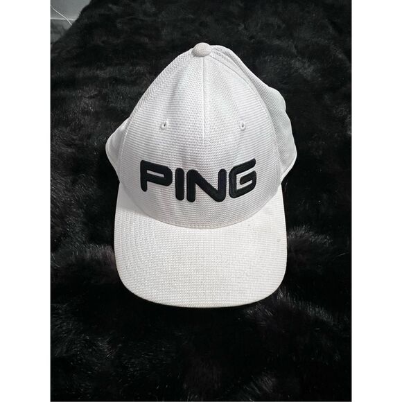PING FlexFit SensorCool White Hat Size S/M - Picture 1 of 3